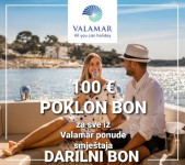 Poletje 2026 - Darilni bon 100 € VALAMAR