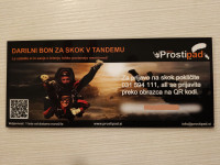 Prosti pad - skok v tandemu - darilni bon