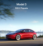 Tesla dobropis za 500 evrov popusta - podarim