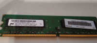 2GB 2Rx8 DDR2 PC2 6400U RAM Crucial