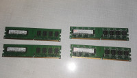 RAM DDR2 4 × 1 GB