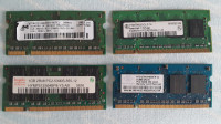 2x1 GB & 2x512 MB RAM DDR2 667 MHz PC2-5300 SODIMM RAM od prenosnikov