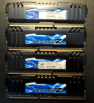 16GB DDR3 2400MHz G.Skill Ripjaws Z (4x 4GB) 1600MHz 1333MHz