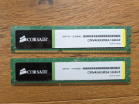 RAM 4GB (2GBx2) Corsair DDR3 SDRAM CMV4GX3M2A1333C9 PC3-10600