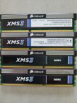 Ram, polnilnik 4x4GB, skupaj 16GB, Ballistix Crucial in Corsair XMS3