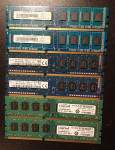 Samsung Crucial 4GB 8GB 16GB DDR3 1600MHz RAM za namizne računalnike