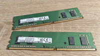 2x Samsung 4GB DDR4 RAM