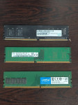 DDR4 4GB 2400Mhz, različni proizvajalci
