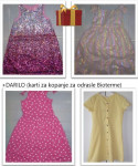 4x poletna dekliška obleka 134/140, 8-10 let