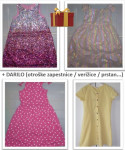 4x poletna dekliška obleka 134/140, 8-10 let, 1 nova z etiketo