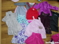 deklica vel. 98, 104 nove žabice, obleka, majčka, hlače, flis, jopica