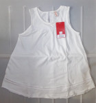 NOVA Mana 11-12 let bela tunika z vezenino, z etiketo