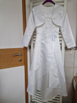 Obleka za obhajilo za deklico 134-140 cm - samo 1 krat oblečena