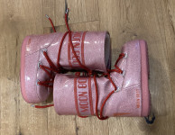 Moon bootsi v roza bleščeči  barvi