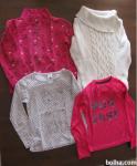 4 dekliški puloverji, vel 128