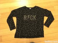 Oviesse črn pulover Rock za punco 152cm 11let/12let