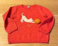 Petit Bateau otroški pulover volna-bombaž 110cm