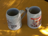 DVA KERAMIČNA PIVSKA VRČA "BACKNANGER STRASSENFEST" 1/2 l
