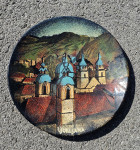 Emajliran krožnik dekorativni Ljubljana 22cm