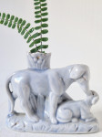 Figura kužkov iz porcelana