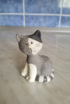 Glinena dekorativna muca 10x7cm