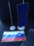 Zastavica Slovenije +zastavica EU
