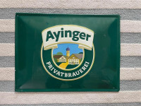 Pivo Ayinger retro kovinska tabla