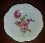 Porcelanasti krožnik - majhen, motiv rože, Rieber M.Bavaria