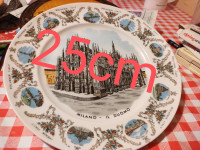 Retro stenski krožniki za okras iz porcelana