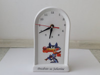 STARA KERAMIČNA URA VUČKO,OLIMPIJADA SARAJEVO 1984,LEPO OHRANJENA