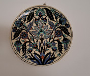 Stenski keramični krožnik, ročno delo, 28 cm