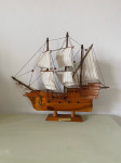 Vintage model ladija Mayflower lesena
