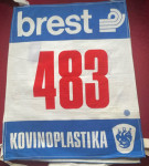 Vintage štartna številka, Brest, Kovinoplastika Lož