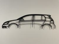 VW Golf 6 R Metal Wall Art