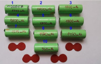 10 rabljenih 4/5A NiMH 1,2V 1800 mAh baterij z lotnimi jezički