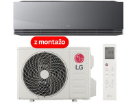 LG ArtCool Mirror AI Air 3,5kW klimatska naprava (AA12SP) z montažo