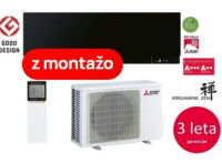 MITSUBISHI MSZ-EF25VGK2 W/B/S /MUZ-EF25VG2 2,5kw WI-FI ČRNA