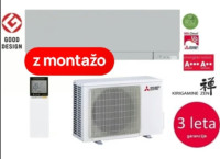 MITSUBISHI MSZ-EF25VGK2 W/B/S /MUZ-EF25VG2 2,5kw WI-FI SIVA