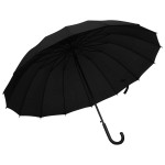 vidaXL Dežnik avtomatski črn 120 cm
