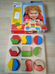 Lesena igrača - vstavljanka - poznavanje oblik