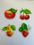 Montessori mehke razvojne puzzle "Sadje"