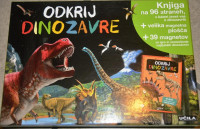 odkrij dinozavre knjiga in magneti