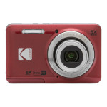 Kodak PIXPRO FZ55 digitalni fotoaparat, 16 MP, 5x zoom, Full HD, rdeč