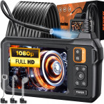 LCD LED 8mm Full HD endoskopska inšpekcijska kamera z monitorjem 5m