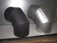 Dimno koleno premera 130 mm in čistilno koleno fi 180 mm