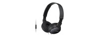 Slušalke na kabel Sony MDR-ZX110AP,zložljive,črne,z mikrofonom telefon