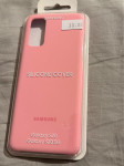 Roza silikonski ovitek za Samsung Galaxy S20