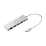 Samsungov večportni adapter 5-v-1 EE-P5400 srebrne barve