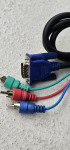 Kabel DVI-I na 3xRCA