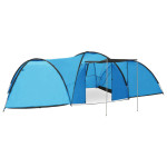 vidaXL Šotor za kampiranje iglu 650x240x190 cm za 8 oseb moder